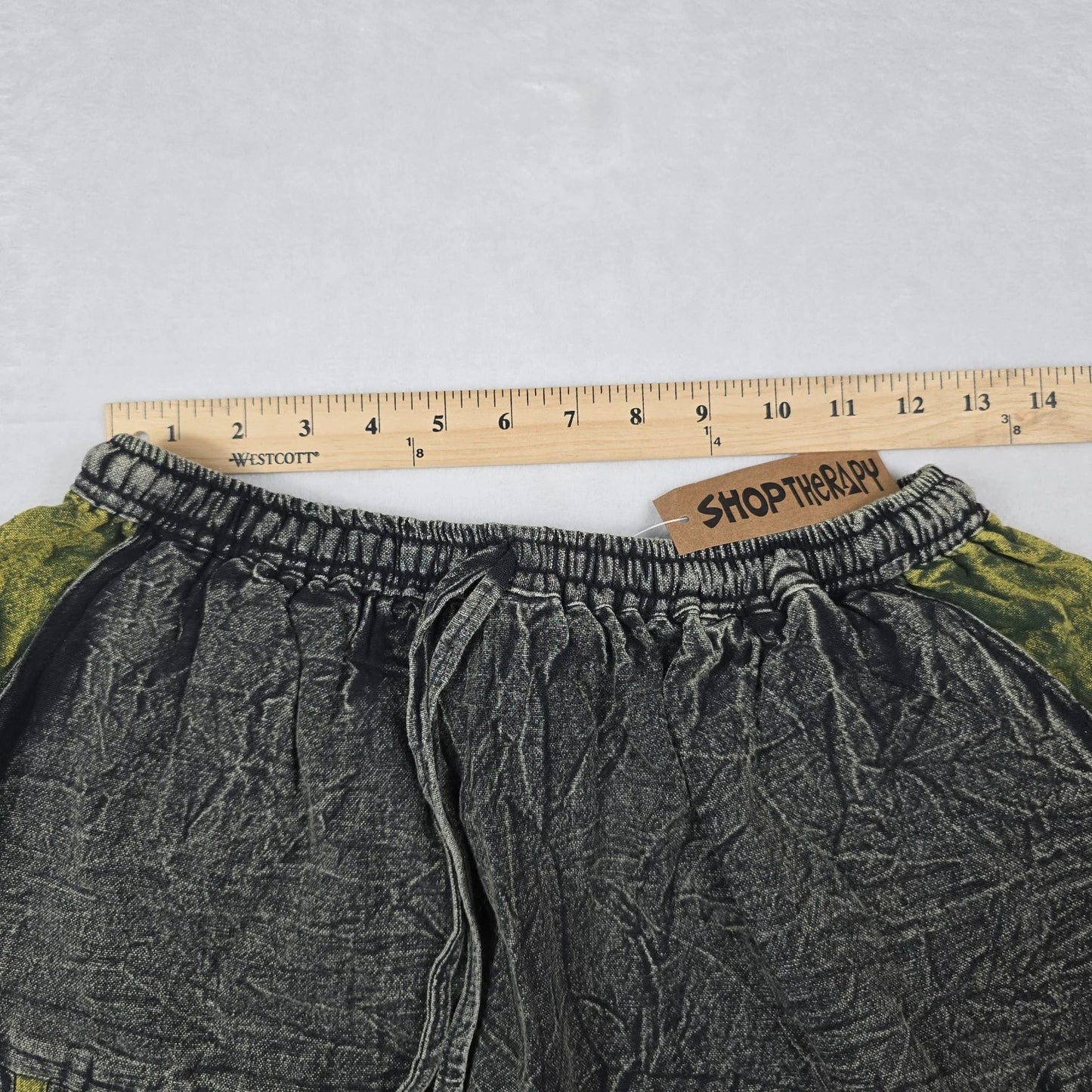 Boho Hippie Harem Pants Green Mushroom One Size