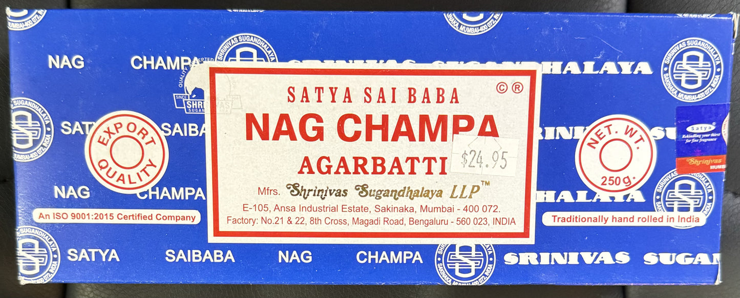 Satya Sai Baba Nag Champa Incense 40g Box