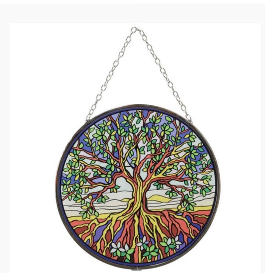 Tree of Life Stained Glass Suncatcher